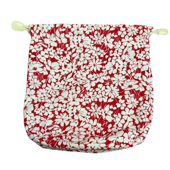 Burberry Red and White Fabric Tote Insert Cinch Top FABRIC INSERT ONLY Excellent - Picture 1 of 6